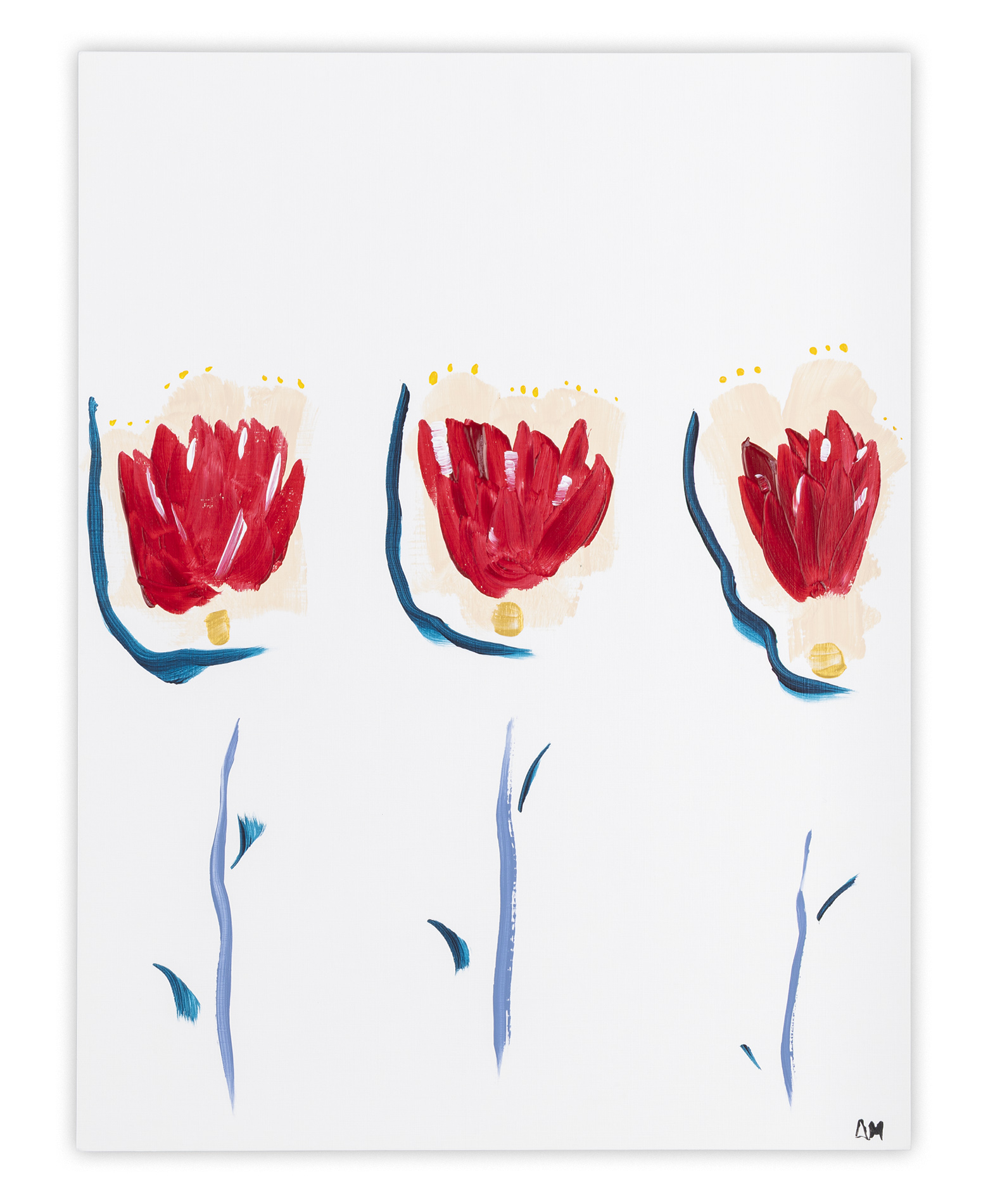 Study 1: Three Red Blossoms