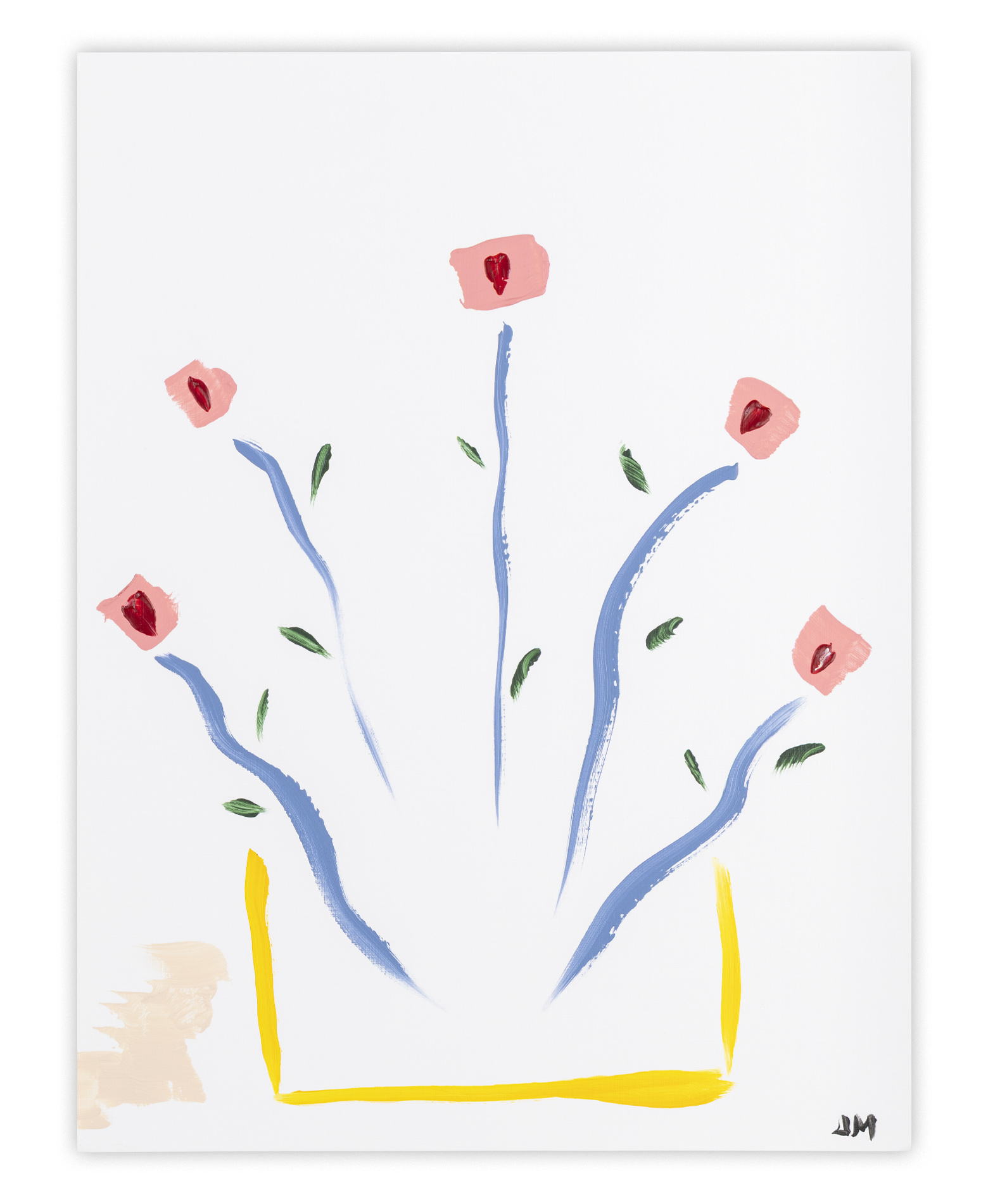 Study 14: Tall Red Stems in Vase